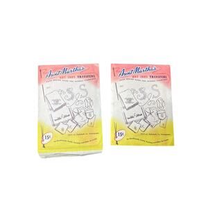 Aunt Martha’s Hot Iron Transfers 3527-6 Alphabet Monograms 1948–1952